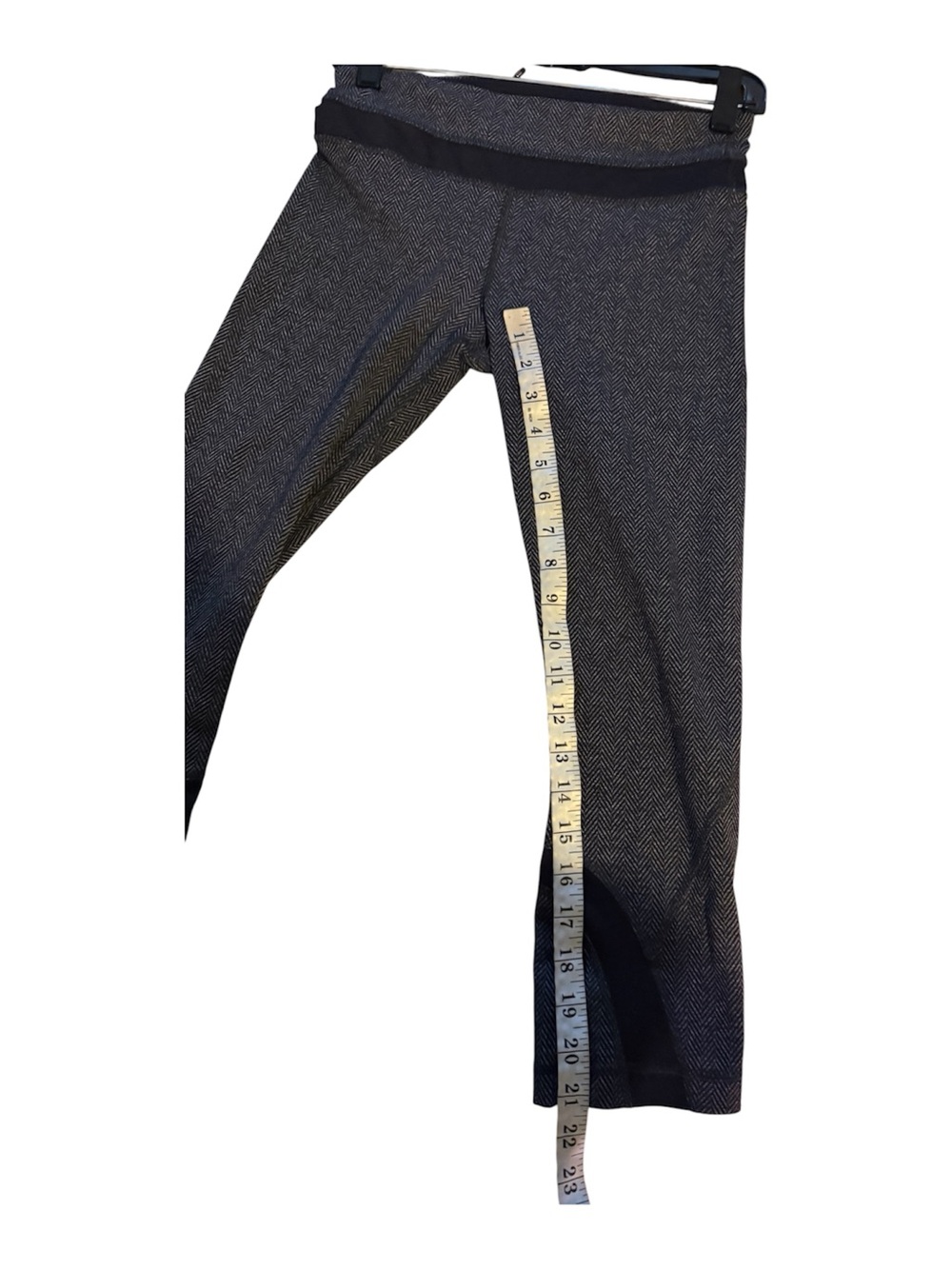 lululemon athletica Herringbone-Texture Leggings in Black and Gray